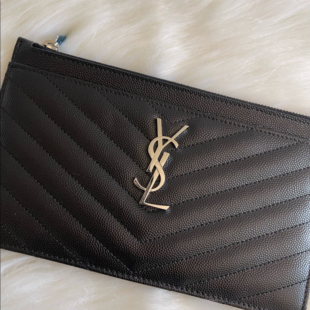 YSL Monogram Zip Pouch - Picture 5 of 6